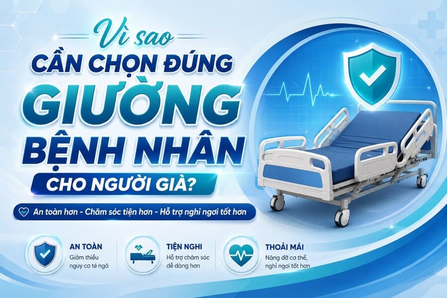 giường bệnh nhân cho người già 